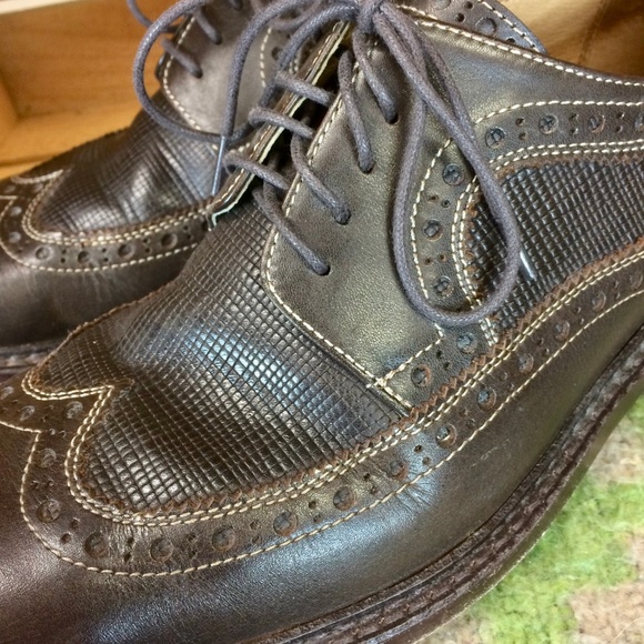 Johnston & Murphy Dark Brown Textured Wingtip Derby main image 8